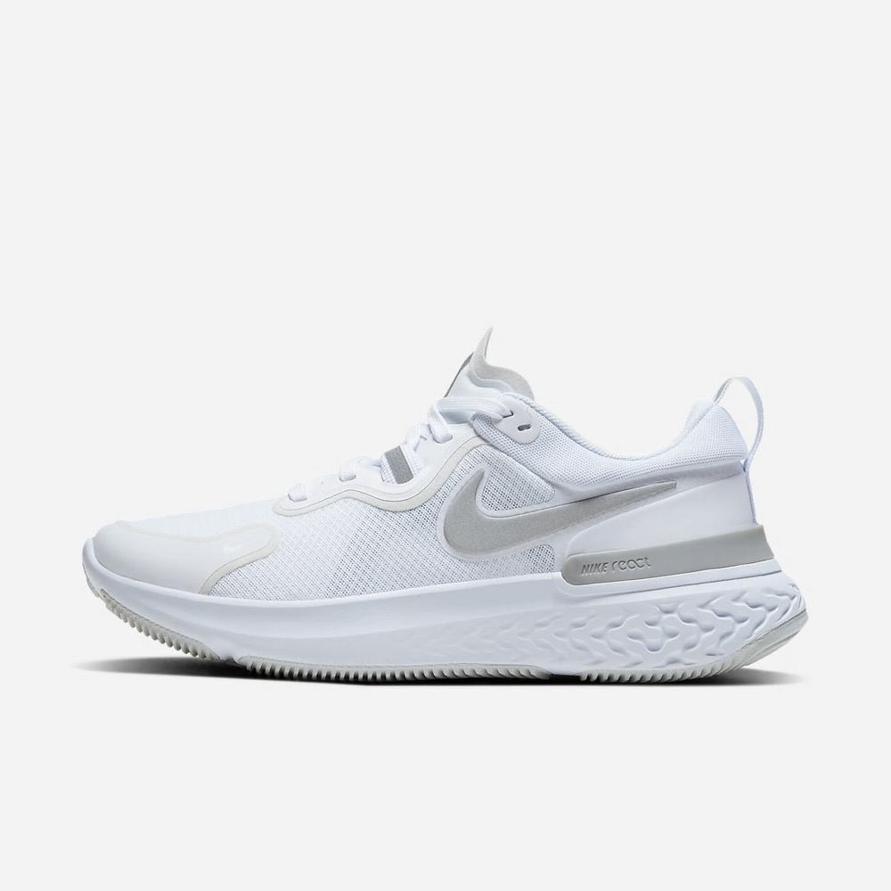 Chaussure De Running Nike React Miler Blanche 9543-061 White/Pure Platinum/Metallic Silver Femme | NYK-11039049